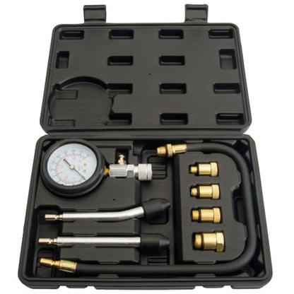 Tusk Compression Tester, Engine Cylinder Pressure Test Gauge Kit for Gasoline Engines