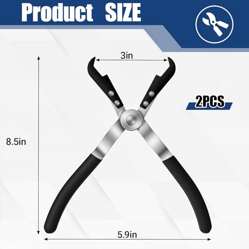 2 Pack Door Handle Clip Plier, Windshield Molding Panel Trim Removal Tool, Window Winders & Molding Clip Remover for Automotive Interior Repair, Radio Installation, Furniture Fix