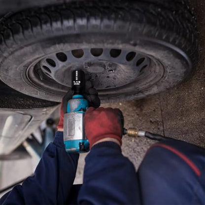 1-1/8 Socket 1/2" Drive Deep Impact Metric Socket, 6 Point CR-MO for Easy Removal of Axle Nut - size: 1-1/8 socket