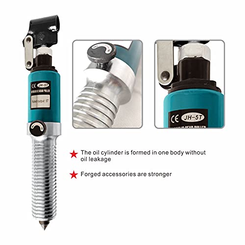 5 Ton Hydraulic Gear Puller Wheel Bearing Pulling Separator 3 in 1 Pump Oil Tube Drawing Machine M/Case - size: 5T Overall