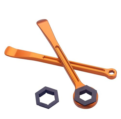 Motorcycle Tire Changing Spoons Lever Iron Tool Wrench Set Tire Repair Tool | Combo Axle Tire Wrench Kit 10MM/0.39'' 13MM/0.51'' 22MM/0.87'' 27MM/1.06'' 32MM/1.26'' For MX Motocross Pit Bikes