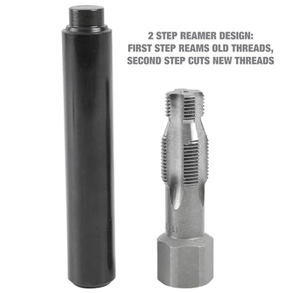 OEMTOOLS 25647 5-Piece Spark Plug Saver, M14-1.25 Thread Reamer and Thread Inserts, Includes 3 Thread Inserts, 1 Reamer, & 1 Swaging Tool - style: M14 Plug Saver Kit