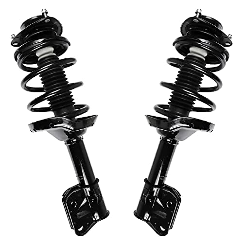 Detroit Axle - 4pc Struts for 2009 2010 2011 2012 2013 Subaru Forester | Front Rear Struts w/Coil Spring Replacement Suspension Shock Absorbers - size: 4Q47130/ 4 Struts
