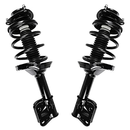 Detroit Axle - 4pc Struts for 2009 2010 2011 2012 2013 Subaru Forester | Front Rear Struts w/Coil Spring Replacement Suspension Shock Absorbers - size: 4Q47130/ 4 Struts