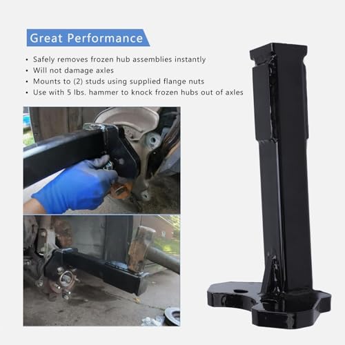 Wheel Bearing Hub Removal Tool, Universal Hub Removal Tool Kit, High Strength Steel for 5 6 8 Lug Hubs, Axle Bolt Hubs Removal Tool with 6 Packs of Accessories (36PCS), Durable and