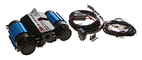 ARB CKMTA12 '12V' On-Board Twin High Performance Air Compressor, Ideal for Air Lockers Locking Differentials, Tire Inflator, Air Horn, Air Tools and Pneumatic Tools. - color: Blue and Black