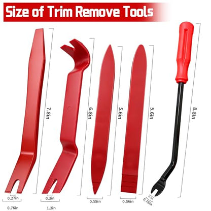 Car Clip Pliers, Panel Clip Removal Tool, Auto Clip Removal Pliers for Automotive Plastic Fasteners, Push Pin & Door Trim, Damage-Free Disassembly