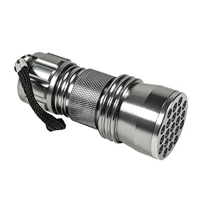 HQRP Professional 21 LED Flashlight - Blacklight for Detecting Uranium, Depression, Vaseline Glass