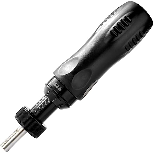 VEVOR 1/4" Drive Screwdriver Torque Wrench with Scale, 10-70 in/lbs Torque Range, 1 in-lbs Torque Increment Torque Screwdriver with Bits & Case - size: Pro 10-70 in-lb