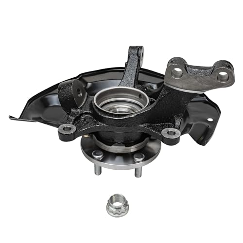 Detroit Axle - AWD 4pc Steering Knuckles Kit for 04-09 Lexus RX330, 06-08 RX400h, 06-07 Toyota Highlander, 2 Front Steering Knuckles & Wheel Bearing Hubs 2 Rear Wheel Bearing and Hubs Replacement - size: 4UW48629/Kit