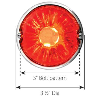 GG Grand General 92437 Stainless Steel Red Watermelon Glass Lens Kit for #1157, Bulb not Included - color: Red, style: 1157 Bulb Base