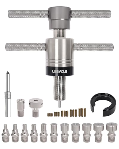 Bike Hub Bearing Removal Tool – Expanding Collet Puller with Thrust Bearing for Hub & Freehub Service, Compatible with 6–20 mm Inner and 14–39 mm Outer Bearings