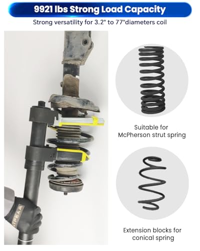 ATPEAM Macpherson Strut Spring Compressor Kit Universal Interchangeable Fork Coil Extractor Tool Set