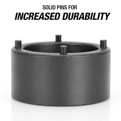 OEMTOOLS Toyota 4 Pin Hub Locknut Socket Removes/Installs Tacoma Locknuts | Removes and Installs Locknuts on Tacoma, 4Runner, and T100 4WD, 1/2 Inch Drive, Solid Pin Design, Prevents Locknut Damage - size: 4 Pin Socket