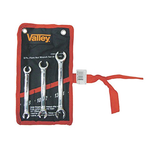 Shop-Tek/Valley 3-Piece Flare Nut Wrench Set (5/8" - 1"), WR3FNSL - Sold Only