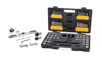 GEARWRENCH 77 Piece SAE/Metric Ratcheting Tap and Die Set -3887 - size: 77 PC, style: SAE/Metric