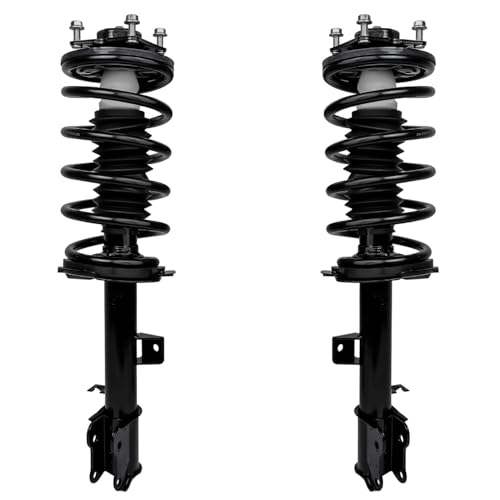 Detroit Axle - Front Struts Lower Control Arms for 2005-2012 Ford Escape | Mazda Mercury Mariner Mazda Tribute 2 Ready Struts 2 Lower Control Arms w/Ball Joint 2006 2007 2008 2009 2010 2011 - size: 4CQ2501170/Big Kit