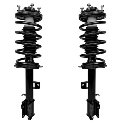Detroit Axle - Front Struts Lower Control Arms for 2005-2012 Ford Escape | Mazda Mercury Mariner Mazda Tribute 2 Ready Struts 2 Lower Control Arms w/Ball Joint 2006 2007 2008 2009 2010 2011 - size: 4CQ2501170/Big Kit