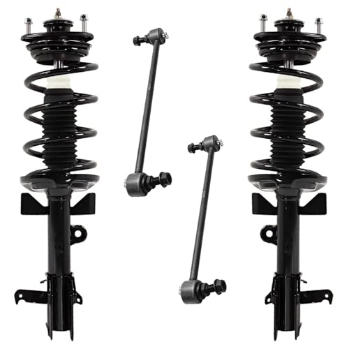 Detroit Axle - 4pc Front Struts Sway Bars for 2011 2012 Honda Odyssey, 2 Complete Struts with Coil Spring Assembly 2 Stabilizer Sway Bar End Links Replacement Suspension Kit - size: 4QS47235-V1/ sway kit