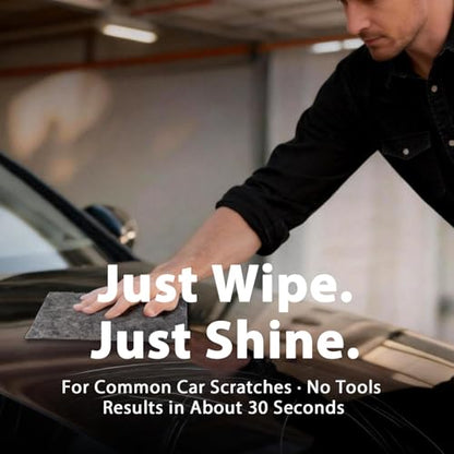 2 Pack Nano Sparkle Cloth Car Scratch Remover Paste, 2026 Upgrade Paint Scratch & Scuff Repair Polishing Kit, Removes Swirl Marks & Restores Shine, Works on All Vehicles & Paint Colors