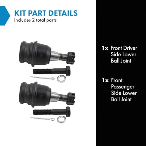 TRQ Front Lower Driver and Passenger Side Ball Joint Set Compatible with 2006-2007 Subaru B9 Tribeca 2008-2014 Tribeca 2019-2022 Ascent - style: PSA48836