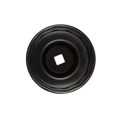 Steelman Low Profile Oil Filter Cap Wrench Socket 65mm and 67mm x 14 Flute, 3/8-inch Drive, Heavy Duty Chrome Vanadium Steel - size: 65 Millimeter and 67 Millimeter x 14 Flute