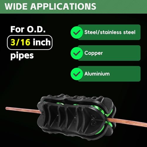 Handheld Tubing Straightener, 3/16 Inch O.D. Tube Straightening Tool for Brake Line Fuel Line Copper/Aluminum/Steel Coils - size: 3/16 Inch