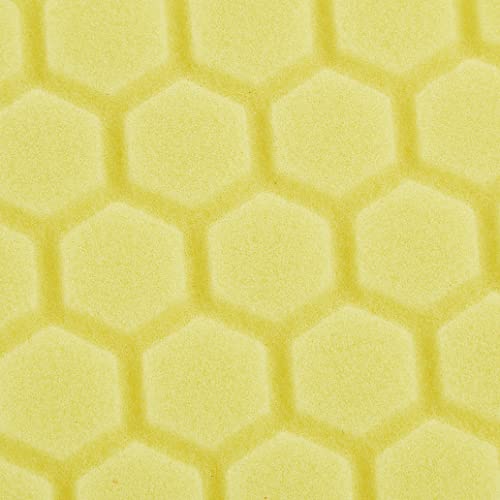 Chemical Guys, Hex-Logic Heavy Cutting Pad, Yellow, 6.5 in for 6 in Plates | Firm yellow cutting foam pad levels deep swirls, scratches and oxidation with compounds on dual-action polishers - size: 6.5 Inch Pad (1 Pack), style: Medium/Heavy Cutting Pad
