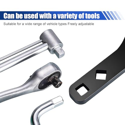 Lower Control Arm Prying Tool – Universal 1/2" Drive Lower Ball Joint Pry & Suspension Bushing Removal Tool, Heavy-Duty Pry Bar Wrench for Automotive Repair, Works with Breaker Bar & Extension