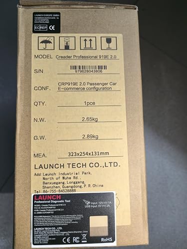 LAUNCH X431 CRP919E Bidirectional Scan Tool,35+ Reset ECU Code OBD2 Scanner | 4000+ Active Tests as CRP919EBT, 2026 All-in-One Full System Car Scanner, CANFD / DoIP /FCA, BST360 & i-TPMS, 200+ Car Brands