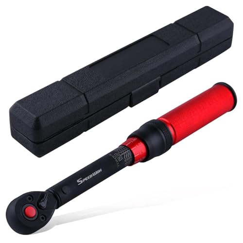 SPEEDWOX 1/4" Drive Adjustable Click Torque Wrench 5-25 Nm Dual-Direction Reversible with Quick Release Head for Bike, Motorcycle and Car Repair - size: 1/4"