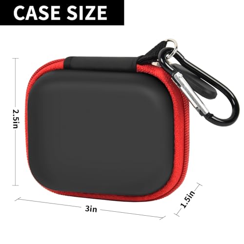 Car and Auto Mini Carry Case Compatible with BlueDriver Bluetooth Pro/Pro Next Gen OBDII OBD2 Scan Tool Monitor for iPhone & Android (Black+Red Zipper) - color: Black+Red Zipper