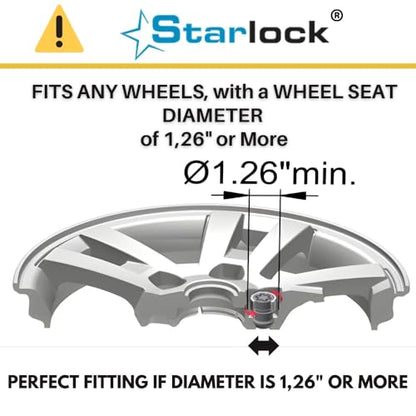 Farad H1/E Galvanized Silver Lug Nut Wheel-Locks Kit Suitable for Hyundai Tucson (M12 X 1.5 Thread Size) - Set of 4 Lug Nuts + 1 Key