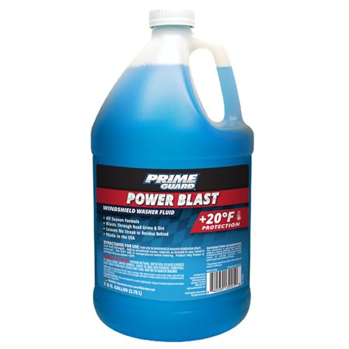 Prime Guard 92306 Power Blast +20°F Windshield Washer Fluid - 1 Gallon (Pack of 6) - size: 6 Pack, style: Power Blast +20°F