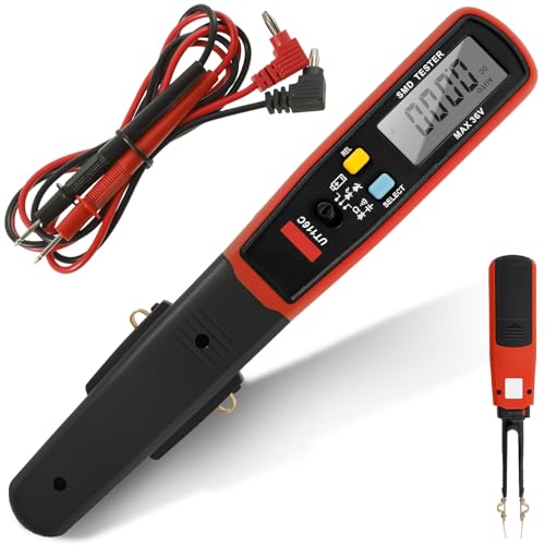 Probe Fuse Monitor, Automotive Draw Fuse Tester, Rotatable 180° Digital Smart SMD Testers, Replaceable Tips & Built-in Flashlight, Car Power Circuit Testing Tool for Boat Caravan