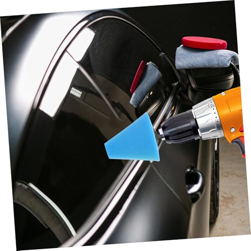 OSALADI 4pcs Cone Buffing Pads for Metal Polishing Automotive Wheel Detailing Sponge for Car Care Drill Polishing Wheel Kit for Hub Shine and Gloss
