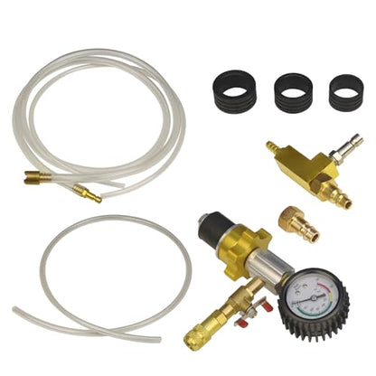 Auto Coolant Vacuum Kit Cooling System Vacuum Radiator Kit Refill & Purging Tool Radiator Coolant Refill Tool Kit Pneumatic Vacuum Antifreeze Change Filler Set for Car Van SUV Truck