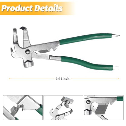 Zpana Car Wheel Balancing Weight Plier, Wheel Balance Hammer Tool (Green) | Vehicle Tire Clip On Weight Balance Rim Repair Remover Accessories, Universal for Sedan, SUV, Truck - color: Green