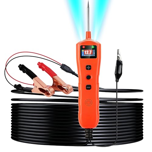 Power Circuit Probe Tester, 9V - 30V Automotive Circuit Tester, Test Light Automotive Power Fuse Tester, Voltage Tester 0.3V-70V for Continuity Test Resistance Test