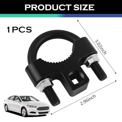 3/8" Drive Inner Tie Rod Removal Tool,U-Shaped Low-Profile Inner Tie Rod Tool with Non-Slip Teeth,Universal Ties Rods End Removals Tools Car Tools for Car Truck SUV