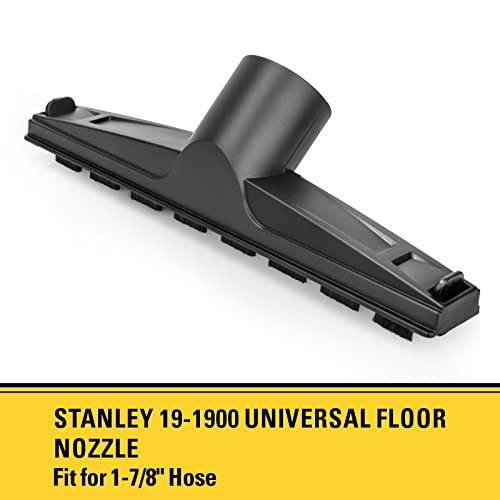 Stanley 19-1900 Universal Floor Brush Nozzle Shop Vacuum Accessoriesfor Wet and Dry Vacuums with a 1-7/8" Hose,Fits for SL18156 SL18191P SL18199P SL18199PT SL18402-8BT SL18701P-10A SL18117,Black - size: 1-7/8 inch, style: 19-1900