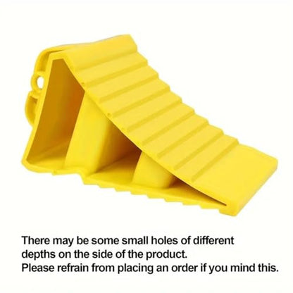 Heavy Duty Wheel ChockS - Durable, Non-Slip, Solid Rubber Wheel Chocks for Boat Trailers, RV, Truck, Camper - Perfect on All Surfaces and in All Weather