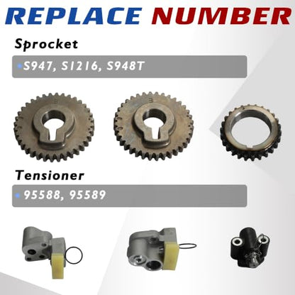 Engine VQ35DE 3.5L V6 Timing Chain Kit w/VVT Gear Tensioner & Water Pump | Fit For Nissan 350Z Maxima Murano 2003-2007, Infiniti FX35 M35 G35 I35 2003-2007 Replace OE#13028AL510, 21010AL525 - size: Timing Chain Kit,Water Pump 3.5L