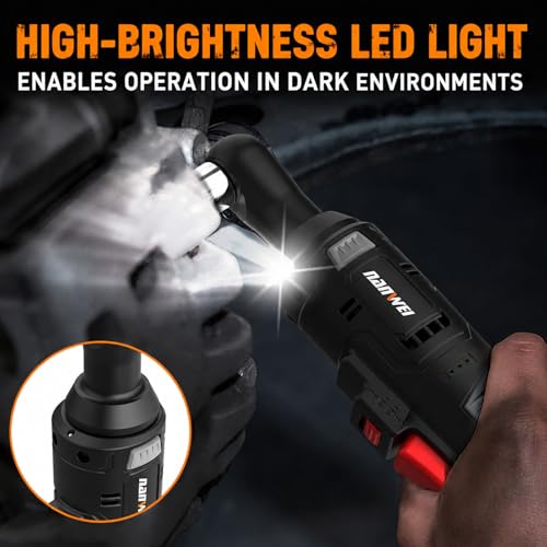 NAWIN 16.8V Electric Ratchet Wrench,3/8 electric ratchet,40 Ft-lbs, Power Ratchet Tool Kit