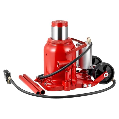 VEVOR Pneumatic Bottle Jack 50T Hydraulic Car Jack Lift Range 27-43cm Air Transmission Jack 110231lbs for Heavy Duty Vehicles - size: 50T Air Hydraulic