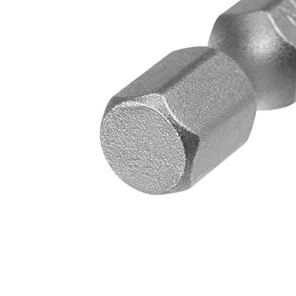 uxcell 10 Pcs H3 Magnetic Hex Head Screwdriver Bits, 1/4 Inch Hex Shank 3.94-inch Length S2 Power Tools - size: H3*100mm