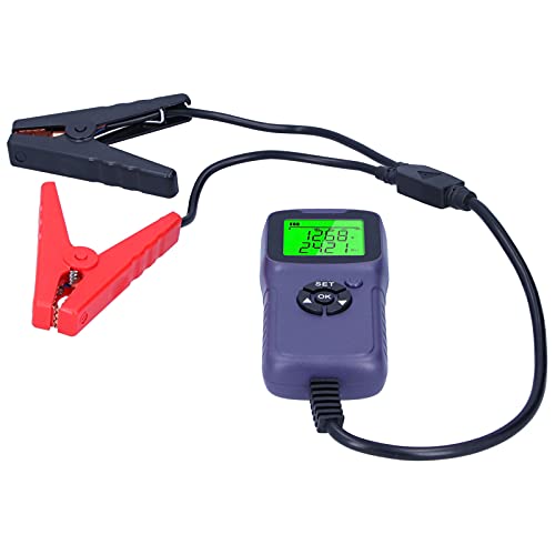 Generic Digital Car Battery Tester Automotive Analyzer for 12V Battery Diagnostic Tool ABS (Purple) - color: Purple