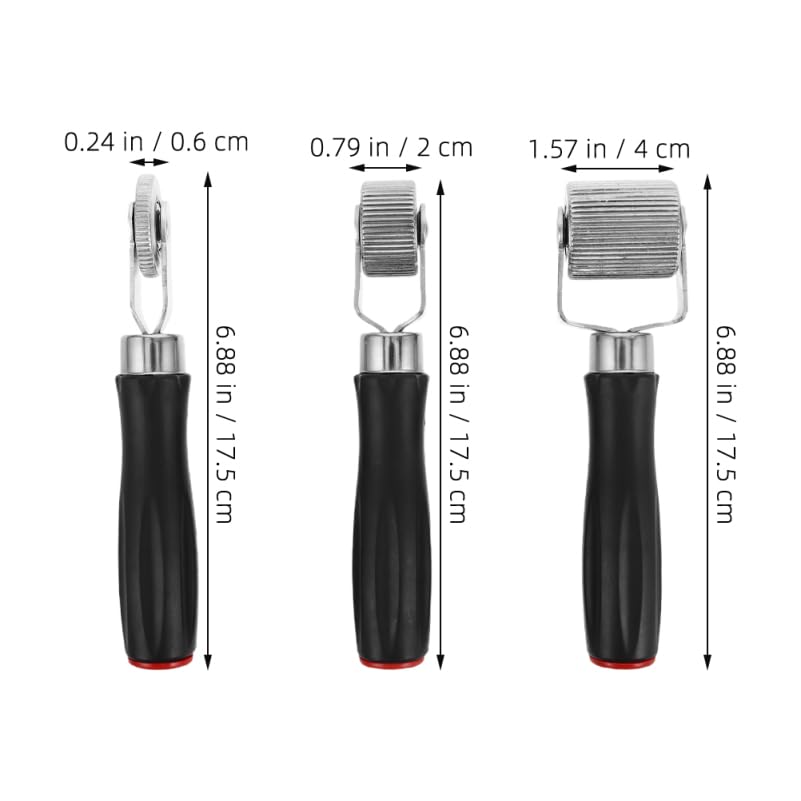 Yardwe 4pcs Automotive Tire Repair Tools Tire Buffing Wheels Set with Plastic Handles 6mm 20mm 40mm for Car Truck Motorcycle Patch Compaction and Polishing