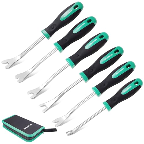 6 Piece Auto Trim Panel Removal Tool Set with Soft Grip,Car Upholstery Removal Kit with Storage Bag