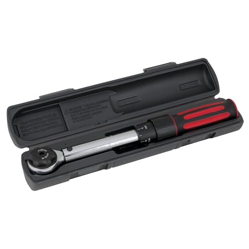 Performance Tool M197 3/8-Inch Drive Torque Wrench 250 inch/lb. - Dual Scale, Audible Click, Precision Ratchet - style: 3/8" Dr. Click Style (30-250 in/lbs)